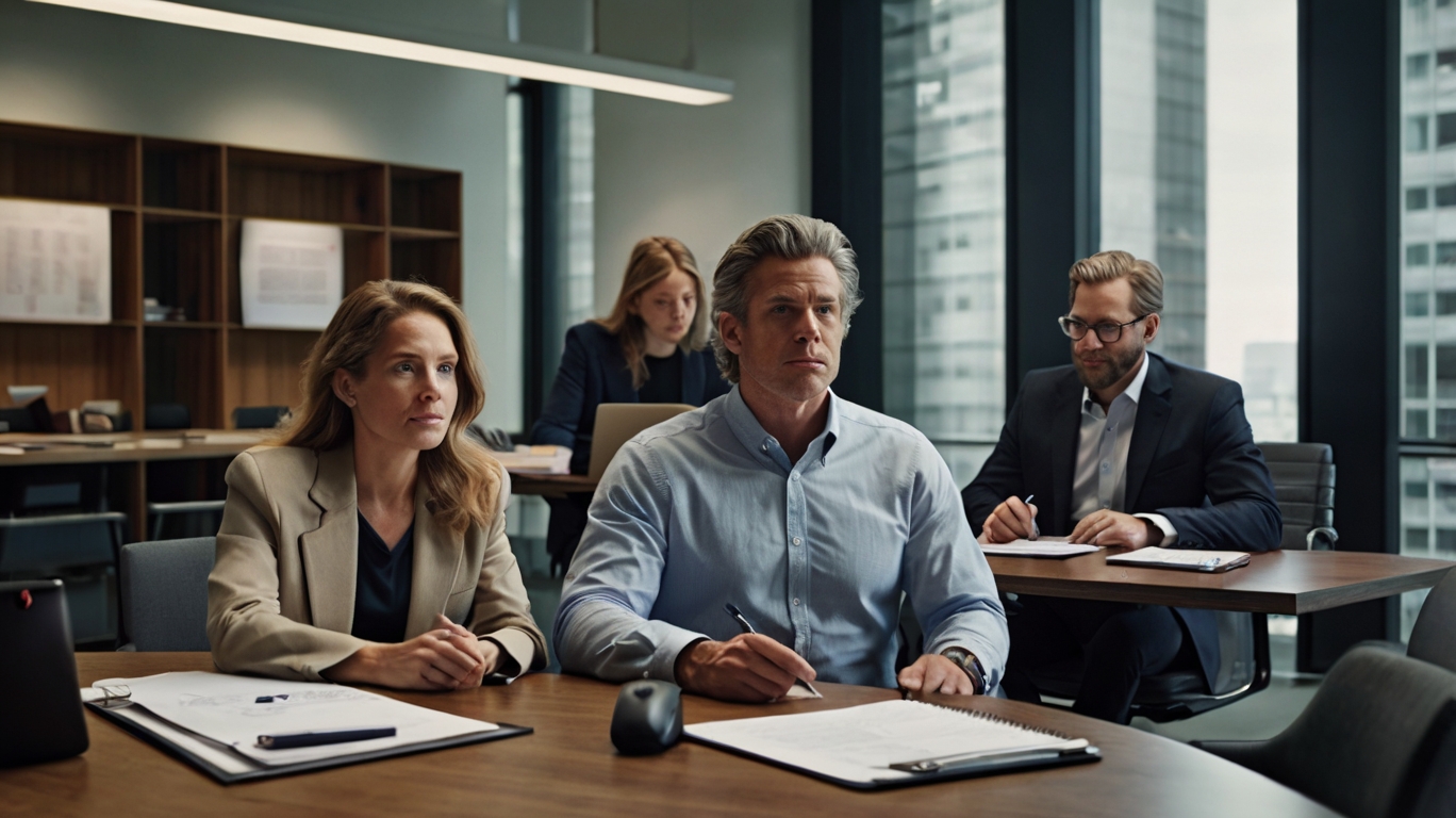 Bureau d'audit financier moderne à Paris